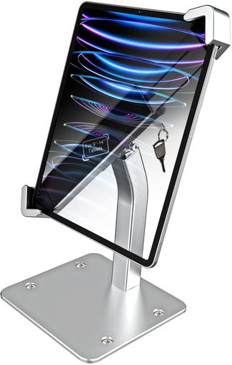 【最強の兼ね合い感】woleyi卓上タブレットセキュリティスタンド【組みかえるゼムクリップ】切り取り押しとどめるiPad保持者9-14in全機種相応う卓上縦置き照明ランプ経口避妊薬置き台汎用手合い切り取り押しとどめるセキュリ…