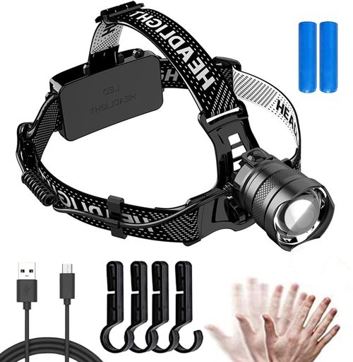 楽天市場】WurkkosLEDヘッドランプUSB充電式HD16高輝度2500ルーメン