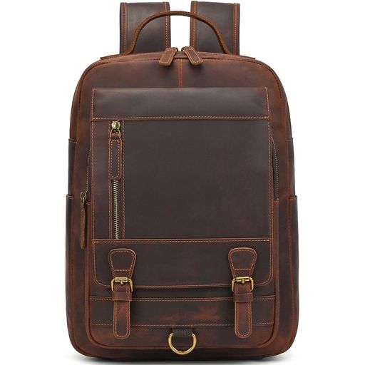 楽天市場】[Luufan]リュック本革メンズレトロリュックサック大容量14