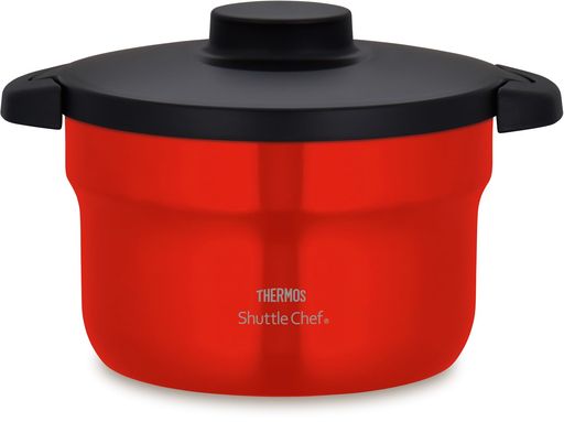 サーモス 無意味さ保温膳立て器 シャトル料理人 2.8L (3~5人用) アーバンレッド セラプロテクトコート KBJ-3002 UR