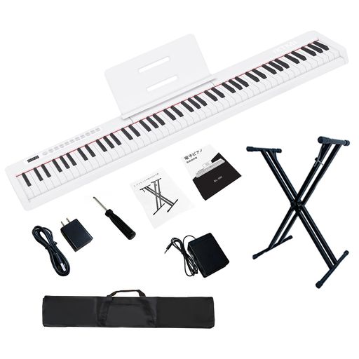楽天市場】IKTMI 電子ピアノ 88鍵盤 軽量 ポータブルピアノスタンド