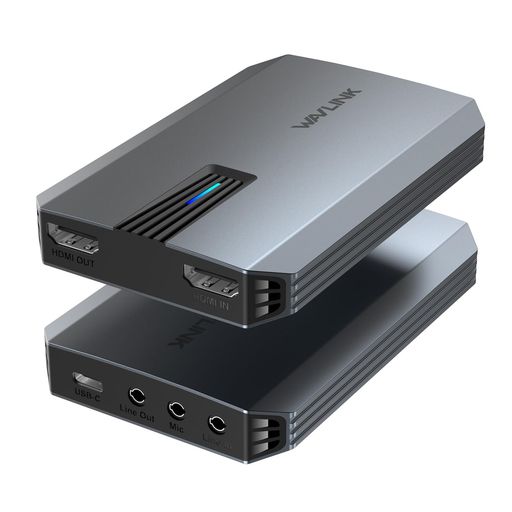 WAVLINK4KHDMI映像媒体寄せあつめる歌留多、超低引き延ばす生中次ぎ/ゲームストリーミング用のHDMI映像媒体寄せあつめる器、VRRを受け支えるし、プラグアンドプレイ、Windows/Mac/リナックス/Androidに相応う