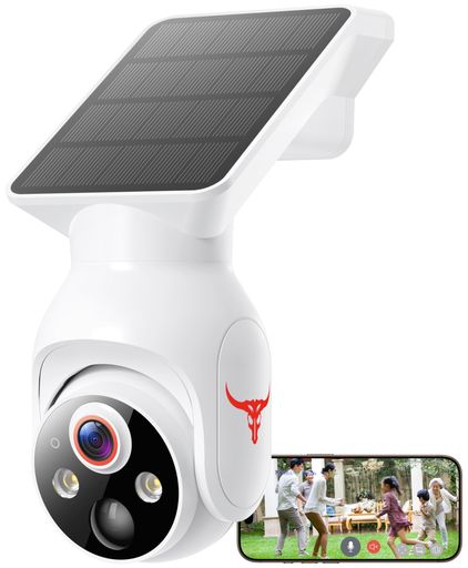 楽天市場】2K防犯カメラ屋外ソーラー高効率ソーラー充電監視カメラ一