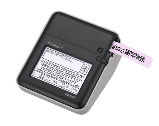 カシオラベルライターメモプリ墨付きインプット相応う白いことMEP-T10-WE