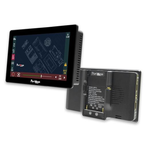 Portkeys LH5P II 5.5’’ 4K カメラモニターフル HD 3D LUT タッチスクリーン 1920x1080高輝度 ビデオモニタ BMPCC4/6Kキャノン Sony Panasonic Z CAM対応 (カメラ制御ケーブル付き)|シュガーライトSTORE