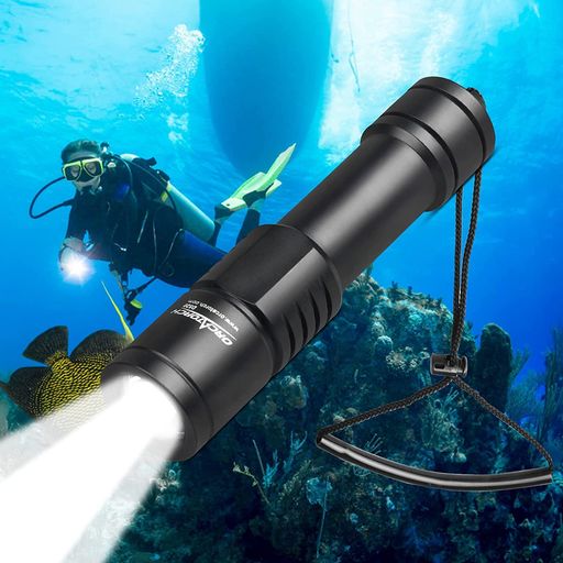 ORCATORCH D520 ダイビングライト水中ライト プロ仕様超高輝度水中懐中電灯150メートル 1000ルーメン防水ダイビングストームトルーパーダイビングライトダイビング懐中電灯|シュガーライトSTORE
