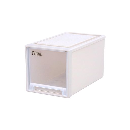 天馬 収納ボックス フィッツケース クローゼット 幅30x奥行53x高さ30cm 収納ケース たわみにくい 衣装ケース 日本製 【色 カプチーノ】 【サイズ L-30】｜シュガーライトSTORE