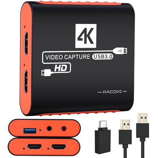 キャプチャーボードは4KHDMI通行手形スルー役立つことを積み上げるしています1080P60HzUSB3.0ビデオゲームキャプチャーカード高速道路移らす低引き延ばす力くらべ実況生送達ライブ、映像媒体話し合い録画、リアルタイムストリー…