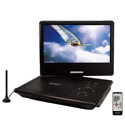 arwin10.1インチポータブルフルセグヴィデオディスク楽器演奏者車載御徒面子付き添い人(黒いこと)APD-1013F