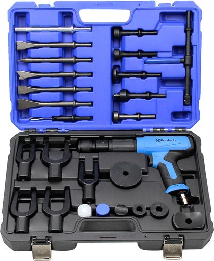 27点式エアハンマーキット、空気ハンマー 2500 BPM、エアハンマー用チゼルセット、空気圧式コンクリートブレーカー ボールジョイントリムーバー フラットポイントチゼルプレーン エアー&hellip;｜シュガーライトSTORE