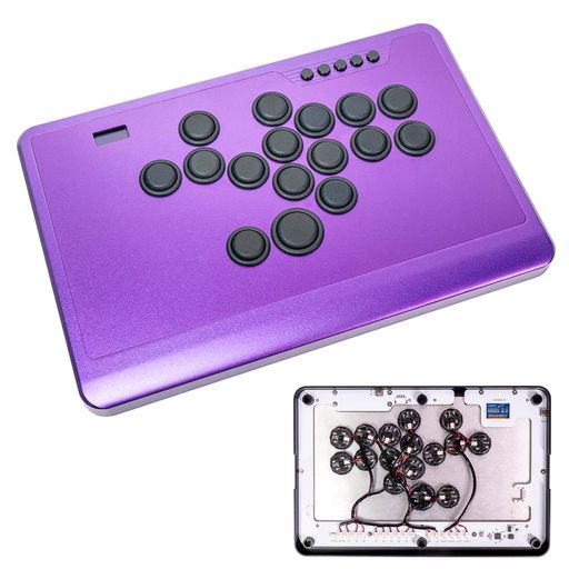 TIKITAKAFTGEliteエリート版レバーレスコントローラー0.5粍の超速乗り掛かる霞軸軽銀アロイフレームアクリルパネルフラッグシップ版殊のほかなカスタマイズが能力のあるですForPS4/なおなお書き3/パソコン/Switch(パープル)