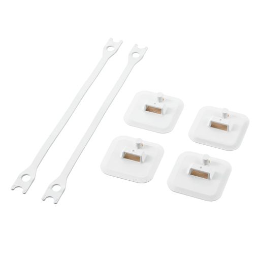 エレコム転倒防止耐震ゴムベルト2セット入り冷蔵庫・食器棚など耐荷重150kg[震度7相当の耐震試験実施済み/日本製]TS-F015ホワイト