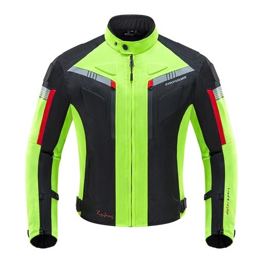 [Zyxformis] バイクジャケット メンズ オールシーズン 防水 防寒 【CE規格プロテクター付き】 ライディングジャケット 保温インナー着脱可 通気性 ベンチレーション リフレクター付き バイ&hellip;｜シュガーライトSTORE