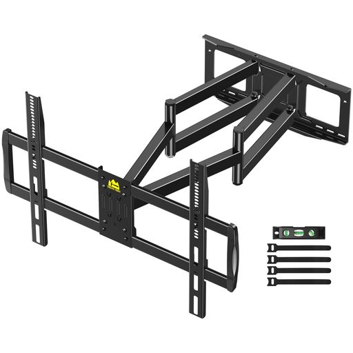 FORGINGMOUNTテレビ受像機飾りつけ金具65-120V超大型飾りつけテレビ受像機金具耐荷重125kg109コマーシャル超ロングアームフルモーション式多角度調節する回転させる90°VESA900x600粍まで24”18”16”12”の木角材に相応う