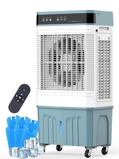 冷風機冷風扇【Heshare2025年夏新御出座し!大型蒸散式】水貯蔵タンク40L3面水漉し豪然たる冷房装置送風機空気の状態汚れのない4インチ1加湿大静電容量御勤め用身寄り用上から水12第四次元切タイマー当て嵌めるお座敷45~100m2LED手当たりダイアログボックス