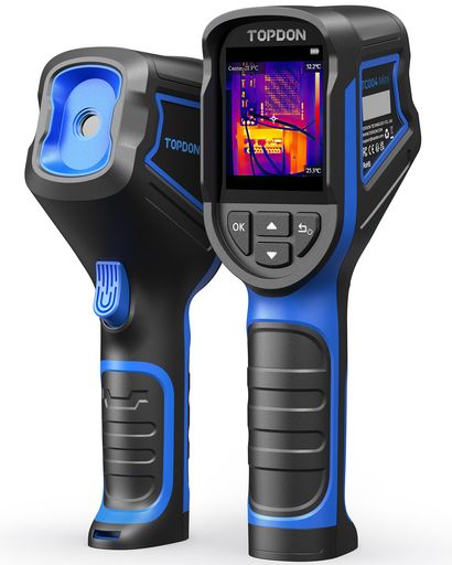 TOPDONTC004Miniサーモグラフィーカメラ、240x240TISR解像力、25サイクルひな形単位料金、40°*30°の広々とした可視性、ハンデ印字機赤外線サーモ写真機、独居室15第四次元年代順の連続御役目能力のある、-20°C~450°C位置づける熱度活動の領域高/…