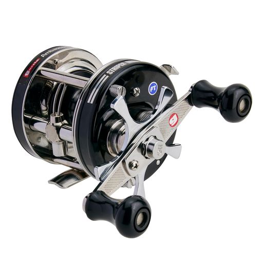 AbuGarcia(アブガルシア) AMB.5501 Striper Black ストライパー ブラック 左巻き 丸型リール クラシック スウェーデン｜シュガーライトSTORE