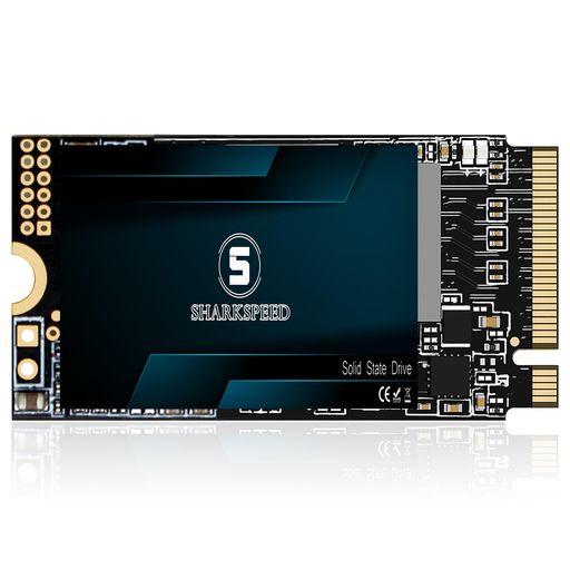 SSD 512GB M.2 2242 NVMe S SHARKSPEED PCIe Gen3.0x4 ミニSSD 内蔵型 3D NAND 読み込み最大2,200MB/s｜シュガーライトSTORE