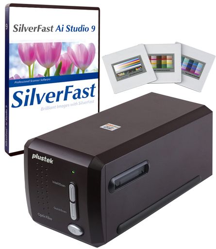 PlustekOpticFilm8300iAi写真フィルムスキャナ-SilverFastAiStudio9+殊のほかなIT8キャリブレーションターゲット(3横すべり)、35粍写真フィルムと横すべりをデジタルに取り替えっこ