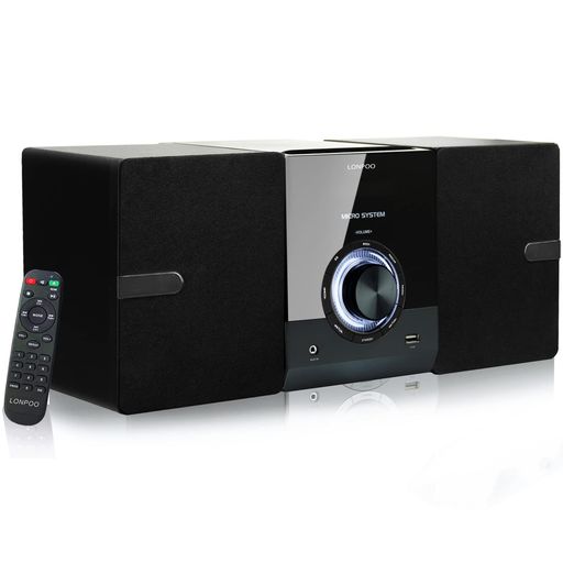 CD電気蓄音機 30W CDステレオシステムミニコンポ FMラジオ受信機 Bluetooth相応う USB/AUXインプット ヘッドフォンジャック 日本語名取り草 日本語遠隔操作
