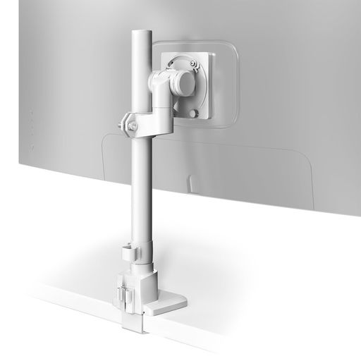ACCURTEK大型管する手1画面シングル57in(2~27kg相応う/曲線状の形管する2~22kg相応う)VESA標準尺度相応うロングポールデスクマウント高さ合わせる能力のあるスチール写真製1個1蝶つがい極点白いことAC80-10PW