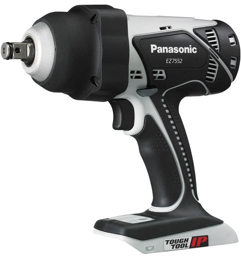 パナソニック(Panasonic)充電インパクトレンチ18V本体のみ(電池パック・充電器・ケース別売)高トルクレンチ軽量2.6kg・470N・mIP56EZ7552X-Hグレー