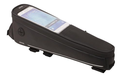 ゼファール(Zefal)銀輪用ひな形御徒面子CONSOLEPACKT3トップチューブバッグスマホケース雨合羽黒いこと1.8L7012