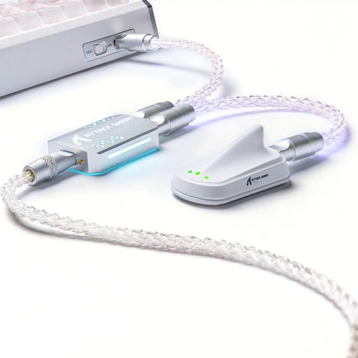 ATTACK SHARK C07PRO 2-in-1 USB-C カスタムケーブル CNC 6063アルミ合金 航空コネクター付き ゲーミングキーボード マウス用 RGBバックライト対応 8000Hzポーリングレート対応 USB3.0 高速データ転送｜シュガーライトSTORE 9,365円
