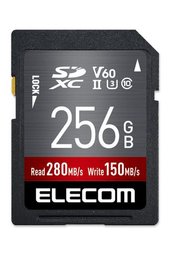 エレコムSD歌留多256GBSDXC資料引きもどすお持て成し付UHS-IIV60MF-FS256GU23V6R