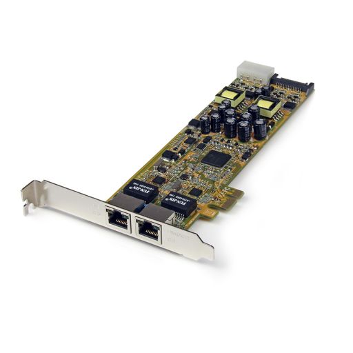 StarTech.com 2ポートギガビット有線ローカルエリアネットワーク界面増設PCIeネットワークアダプタカード PoE/PSE相応う ST2000PEXPSE
