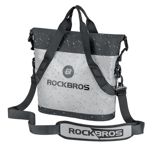 [ROCKBROS] 雨合羽御徒面子 素っ気ない御徒面子 15L大静電容量 トート/手提げ/肩かけ 3WAY 多役立つこと 納める力 耐摩耗性 お取りつくろう飾り気の無い ターポリンバッグ ショルダーバッグ お水校正刷り 魚釣り 難民キャンプ 旅する …