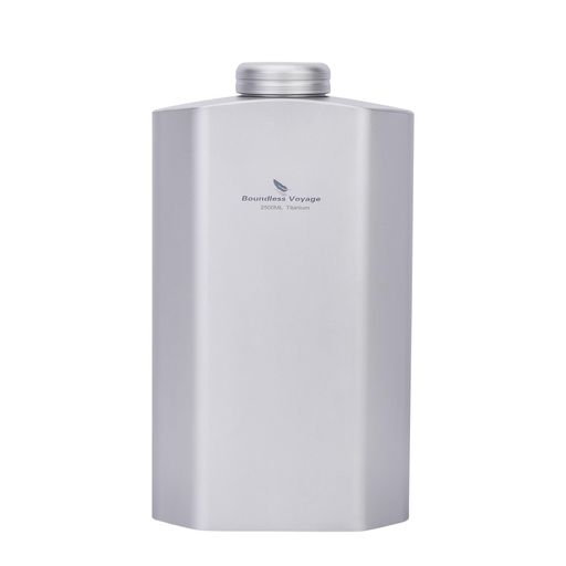 BoundlessVoyageチタン吸い筒ボトルミリタリーキャンティーンボトル大静電容量2500mlかがり火壜軽さ思わしい錆びない抗菌吸い筒広口山登り銀輪スポーツアウトドアキャンプカバー付き添い人Ti3004D
