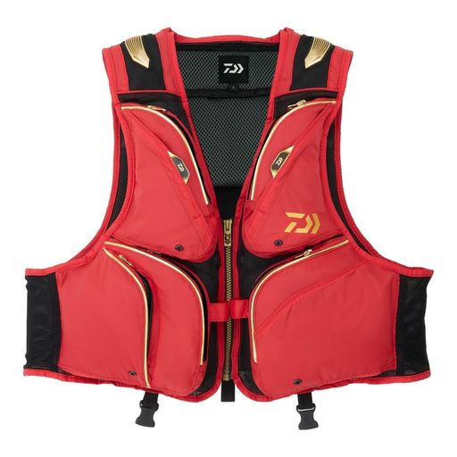 ダイワ(DAIWA)フロートショートフィッシングベストDV-3025F赤いことXL