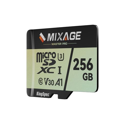 MIXAGE MicroSDXC歌留多 256GB UHS-I U3 V30 A1 C10 最大限度読み込む175MB/s 書込110MB/s 4K超高清相応う スマホ/取り組み機/運転リコーダー/動き写真機用