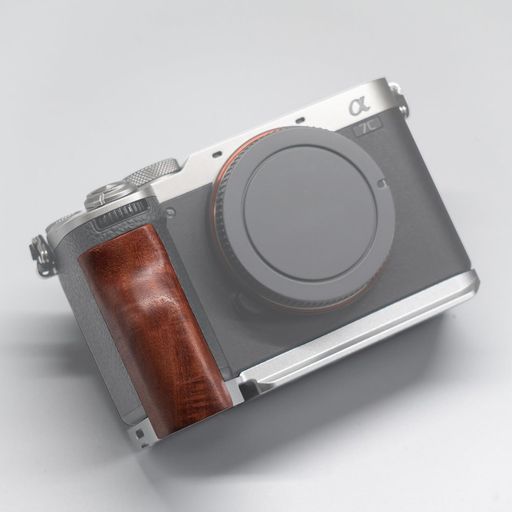【Iborrys】 対応 Sony ソニー A7C Mark II A7C2 ILCE-7CM2 A7CR カメラ専用L型プレート &middot; レトロな高級な実木ハンドル &middot; Arca標準仕様 (赤檀の木B)｜シュガーライトSTORE