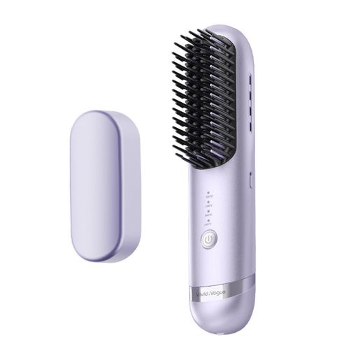 VAV Type-C充電式 ヘアブラシアイロン コンパクト 軽量 携帯便利 コードレスヒートブラシ ボリュームアップ ストレート カール ワンカール 多様なヘアアレンジ 海外兼用|シュガーライトSTORE