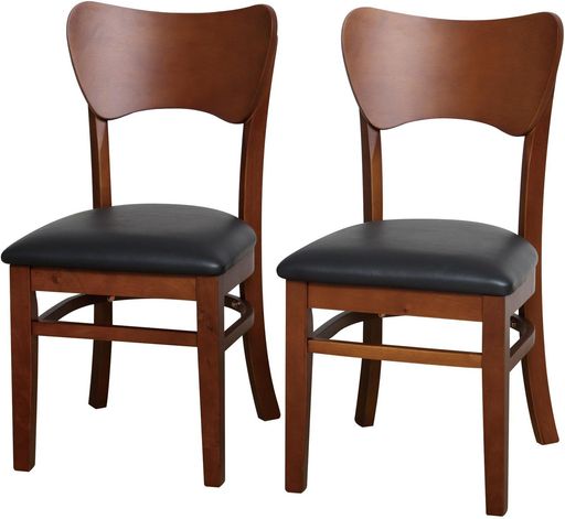 クロシオ ダイニングチェア 2脚セット ブラウン 幅41x奥行47.5x高さ80.5cm フェブラ 4266 組立品 北欧風 かわいい ジャパンディ カフェテーブル 食卓テーブル|シュガーライトSTORE