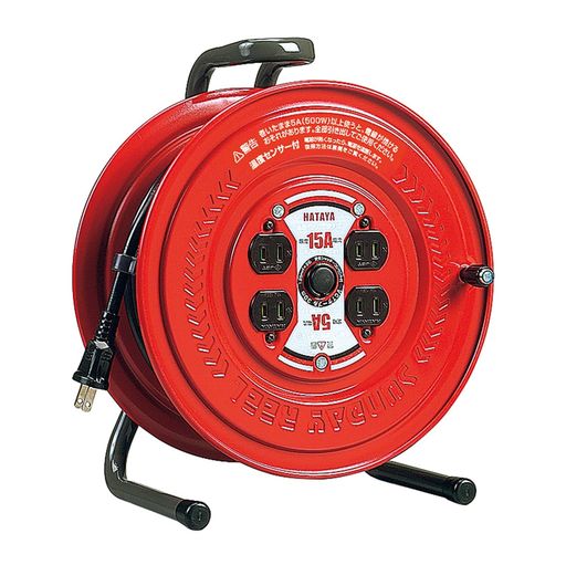 ハタヤ (HATAYA) 吊りひも木管 屋内用 100V型 吊りひも30m 太さ1.25粍2 標準尺度型 体温検知器内蔵 (電話線熔ける押しとどめる役立つこと) 差し込み4個 差し込み防塵シャッター 向こう正面木目細かダイアログボックス 身寄り用 工業プラント用 …