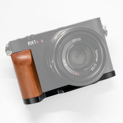 Iborrys高級レトロ実木カメラグリップ、対応SonyソニーDSC-RX1RM3RX1RIIIカメラ、専用L型クイックリリースプレート職人手作りプレミアム天然木製ハンドル(砂漠鉄木黒板)