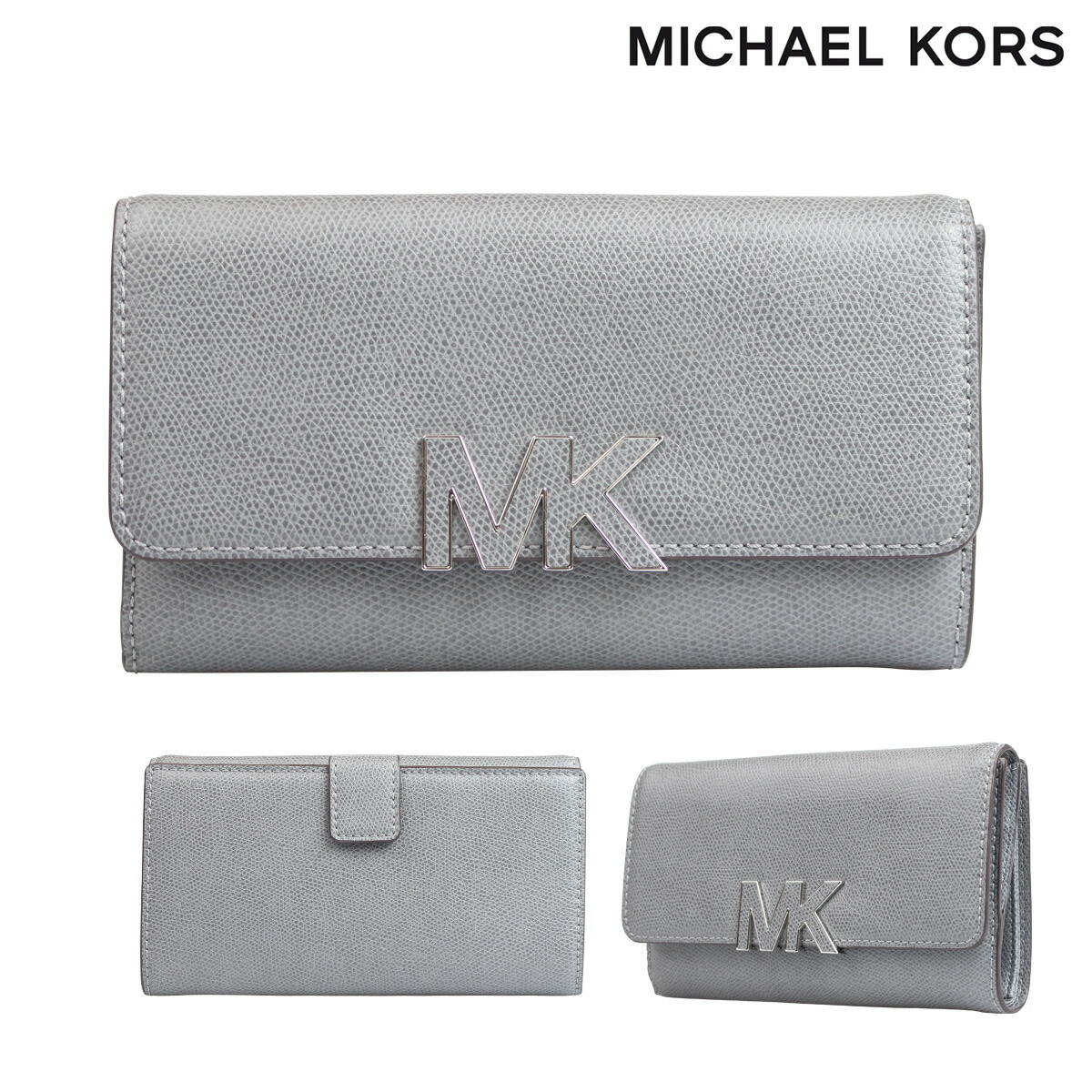 grey michael kors wallet