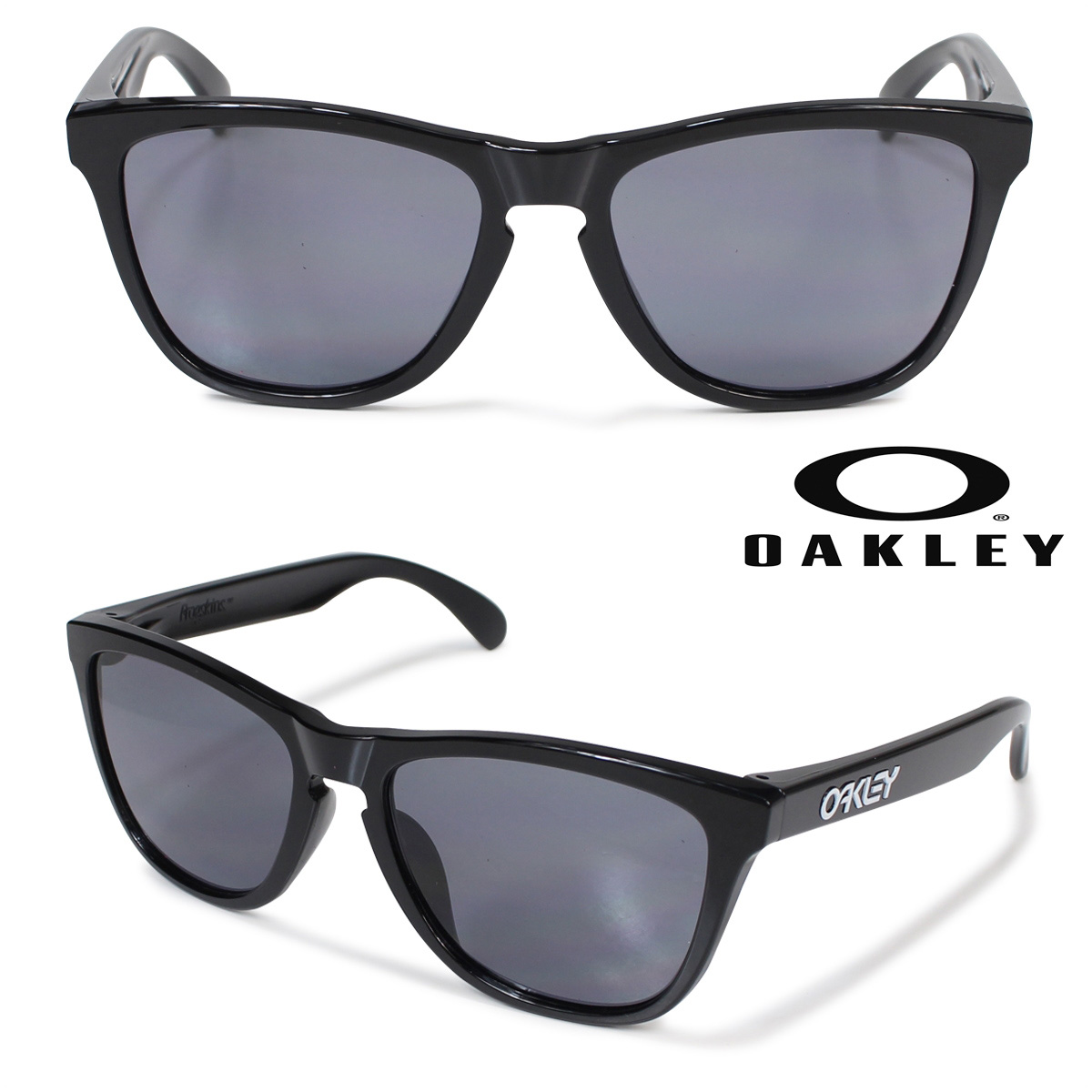 Oakley サングラス アジアンフィット オークリー Frogskins フロッグスキン Emu Asia 送料無料 Fit 海外 Oo9245 01 ブラック メンズ レディース 6 4 追加入荷 シュガーオンラインショップ 送料無料 オークリー Oakley サングラス 正規 通販