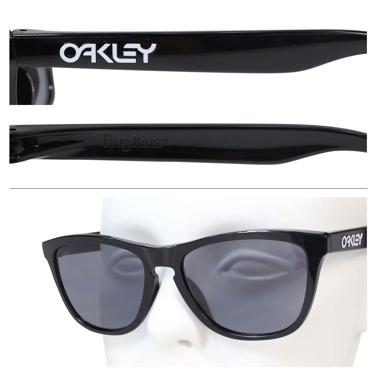 Oakley サングラス アジアンフィット オークリー Frogskins フロッグスキン Emu Asia 送料無料 Fit 海外 Oo9245 01 ブラック メンズ レディース 6 4 追加入荷 シュガーオンラインショップ 送料無料 オークリー Oakley サングラス 正規 通販