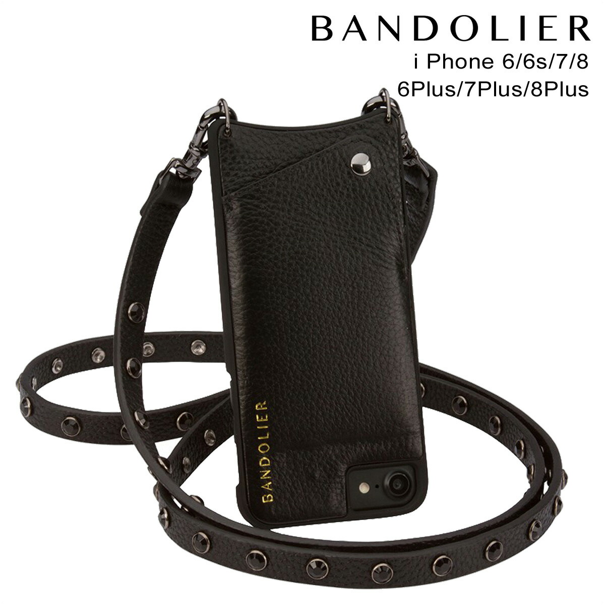 バンドリヤー Bandolier Iphone8 正規品 Iphone7 7plus 6s Emu ケース 海外 スマホ アイフォン プラス Jules レザー スタッズ メンズ レディース シュガーオンラインショップ 送料無料 バンドリヤー Bandolier Iphone6s Iphone7 Iphone7plus Iphone8 Iphone8plus ケース