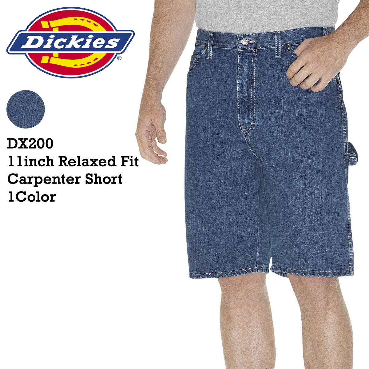 Dickies Mens 11 Denim Carpenter Short Big
