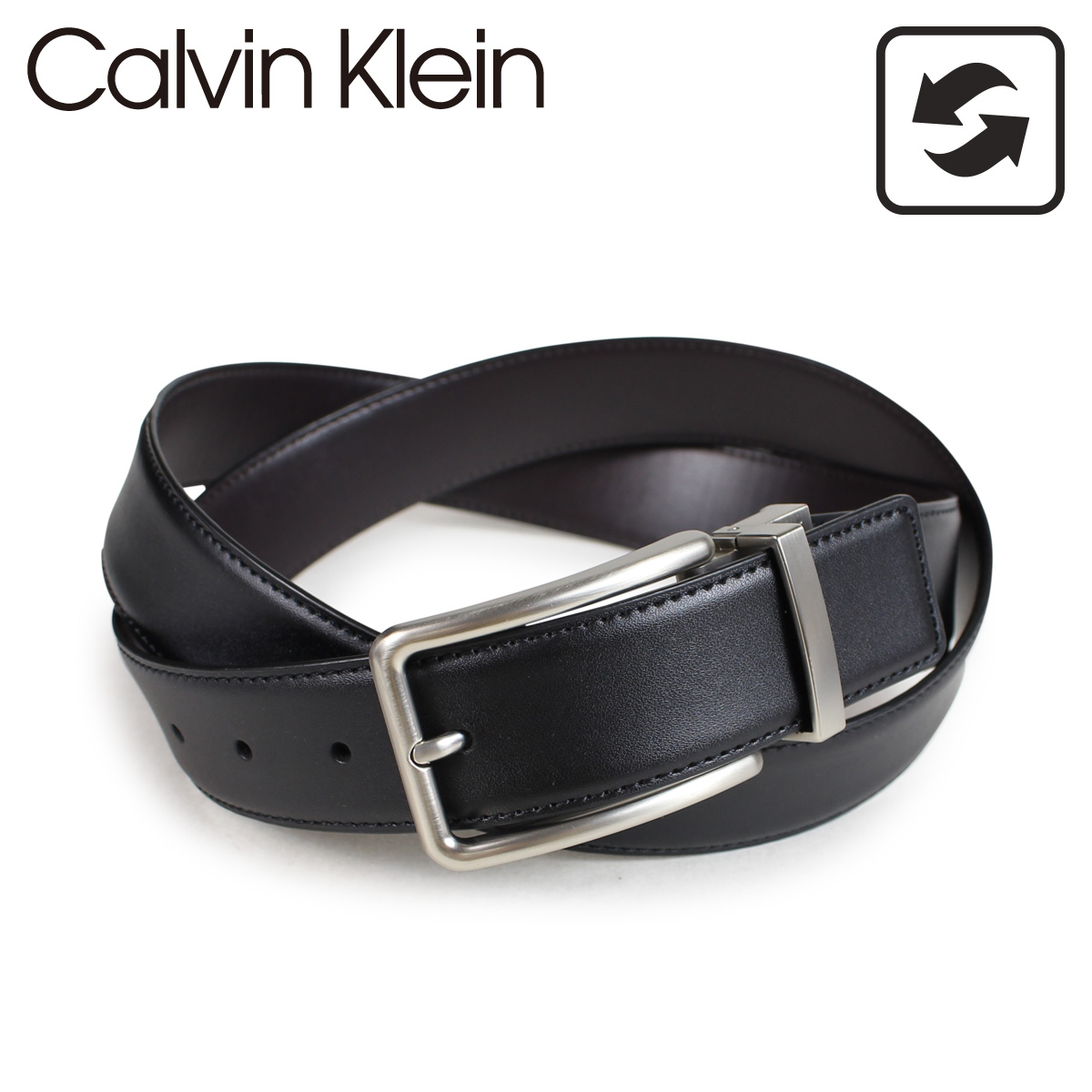 calvin klein belt and buckle set
