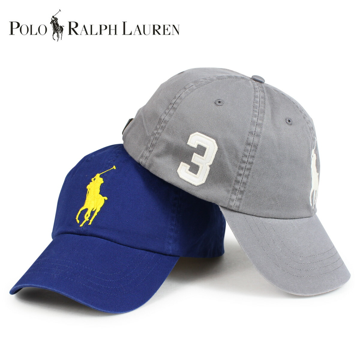 楽天市場 Polo Ralph Lauren ポロ ラルフローレン キャップ 帽子 メンズ レディース コットン Big Pony Cotton Cap グレー ブルー シュガーオンラインショップ