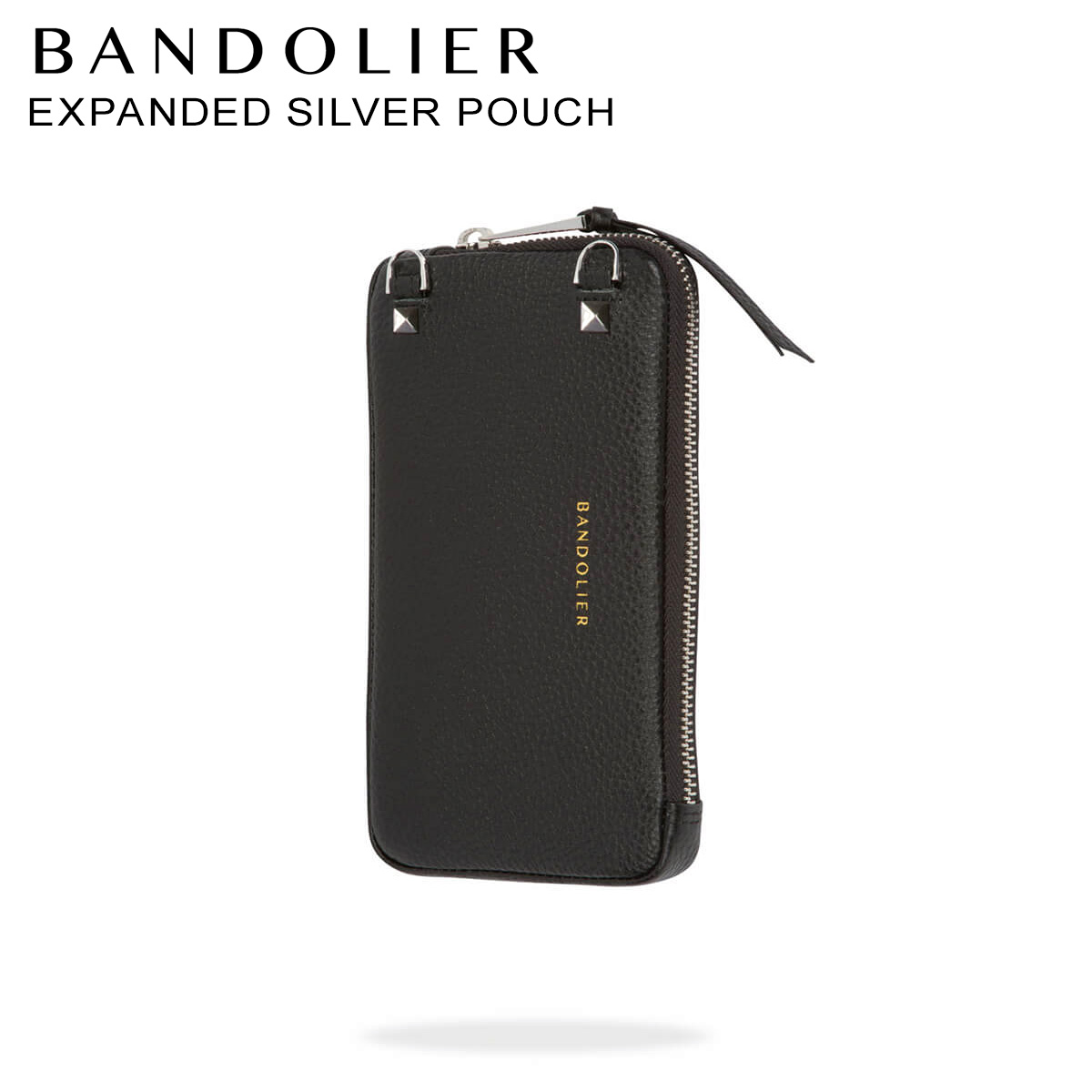 バンドリヤー BANDOLIER ケース ポーチ スマホ 携帯 レザー EXPANDED SILVER POUCH メンズ レディース ブラック 黒 21GRA 母の日 9,486円