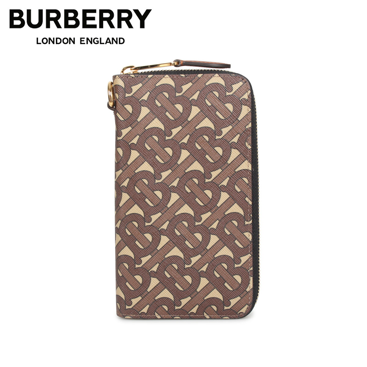 楽天市場 Burberry バーバリー 財布 長財布 メンズ Ziparound Phone Wallet ブラウン シュガーオンラインショップ