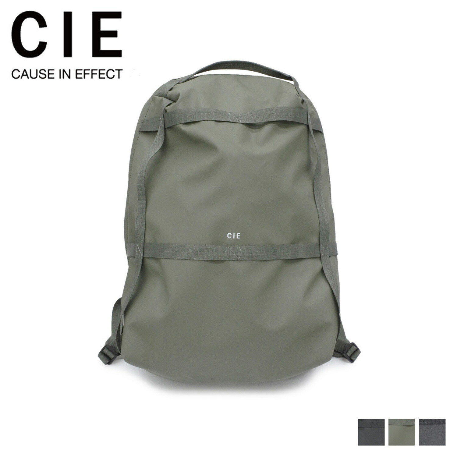 シー CIE リュック バッグ バックパック グリッド メンズ レディース 防水 撥水 GRID3 BACKPACK ブラック オリーブ グレー 黒 032050｜シュガーオンラインショップ
