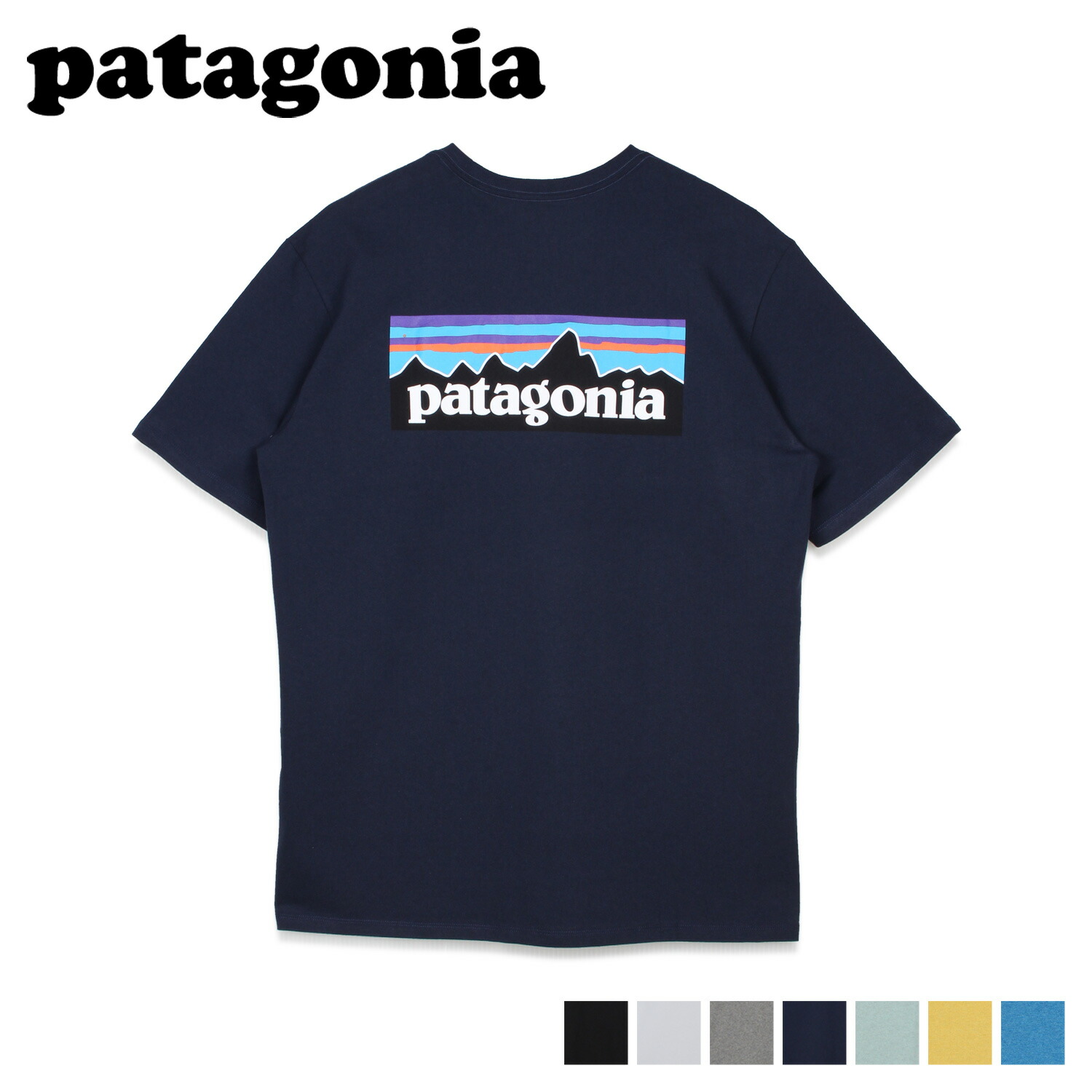 楽天市場 Patagonia パタゴニア Tシャツ 半袖 レスポンシビリティー メンズ レディース P 6 Logo Responsibili Tee ブラック ホワイト グレー ネイビー ブルー イエロー 黒 白 シュガーオンラインショップ